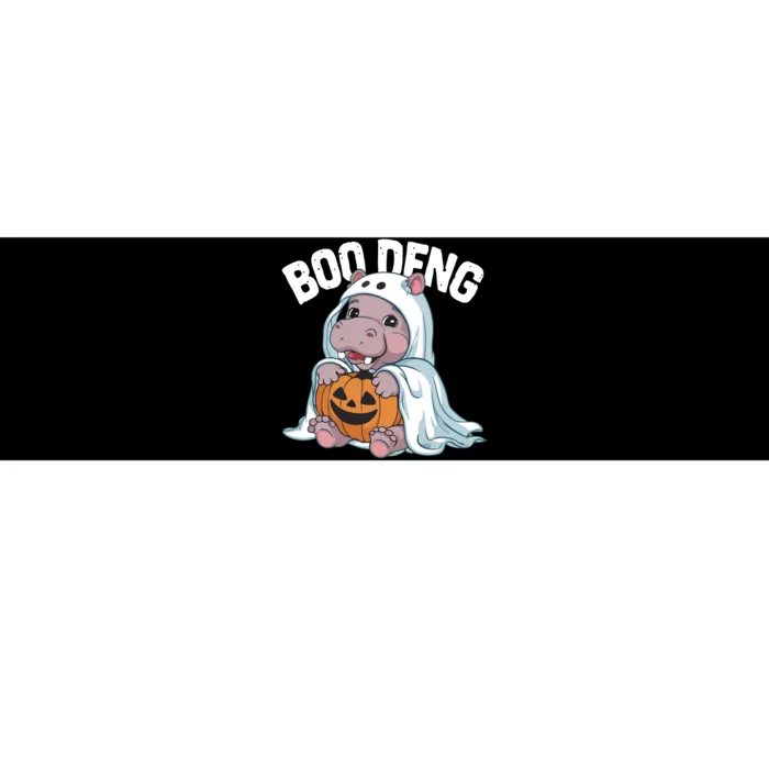 Halloween Moo Deng Baby Hippo Boo Deng Bumper Sticker