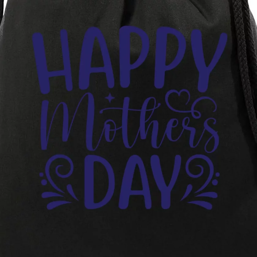 Happy Mothers Day T Cute File Drawstring Bag