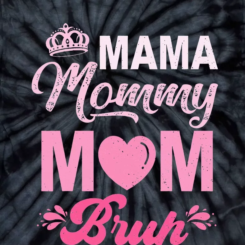 Happy Mother's Day Cute Leopard Graphic Mama Mommy Mom Bruh Tie-Dye T-Shirt