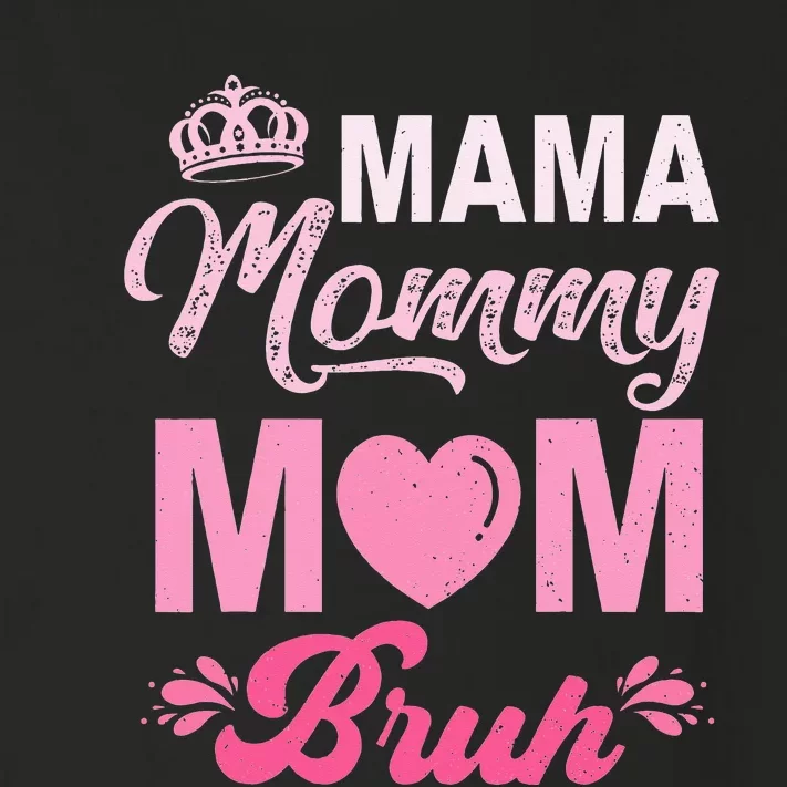 Happy Mother's Day Cute Leopard Graphic Mama Mommy Mom Bruh Toddler Long Sleeve Shirt