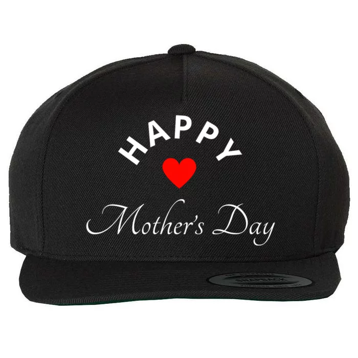 Happy MotherS Day Wool Snapback Cap