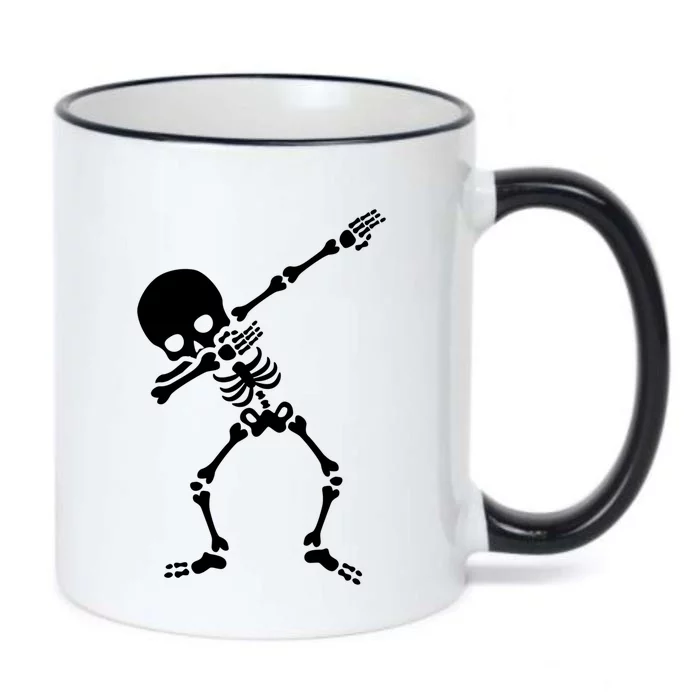 Halloween Monsters Dabbing Skeleton Meaningful Gift Black Color Changing Mug