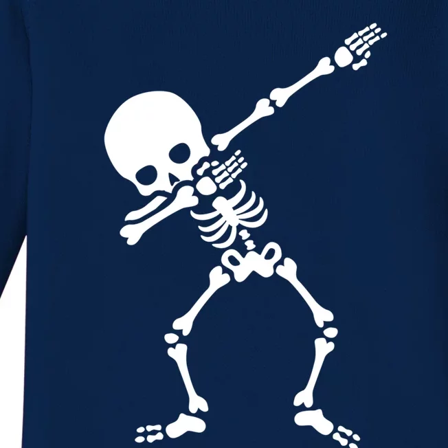 Halloween Monsters Dabbing Skeleton Meaningful Gift Baby Long Sleeve Bodysuit