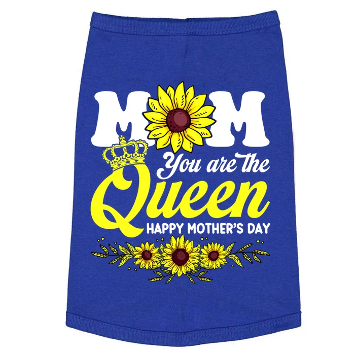 Happy Mother's Day Mom Queen Sunflower Funny Mommy Mama Great Gift Doggie Tank