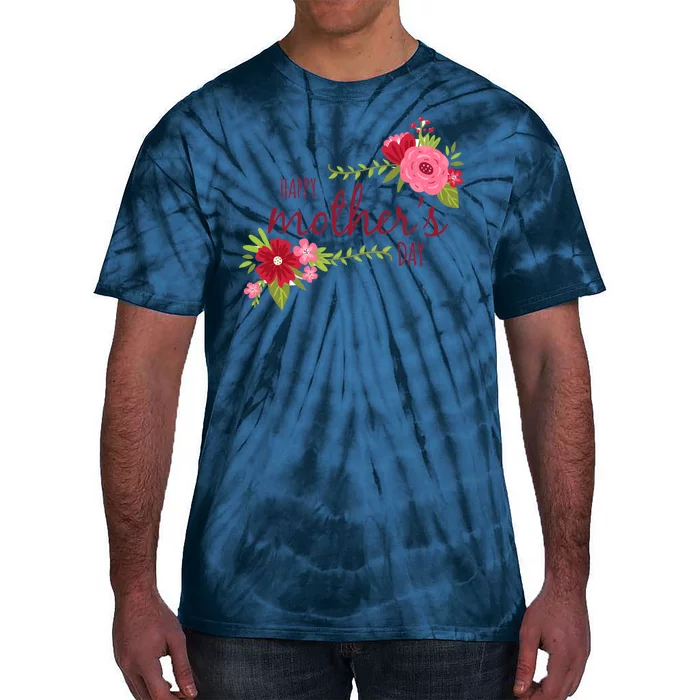 Happy Mother's Day Flower Tie-Dye T-Shirt