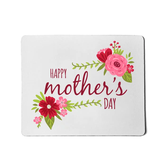 Happy Mother's Day Flower Mousepad