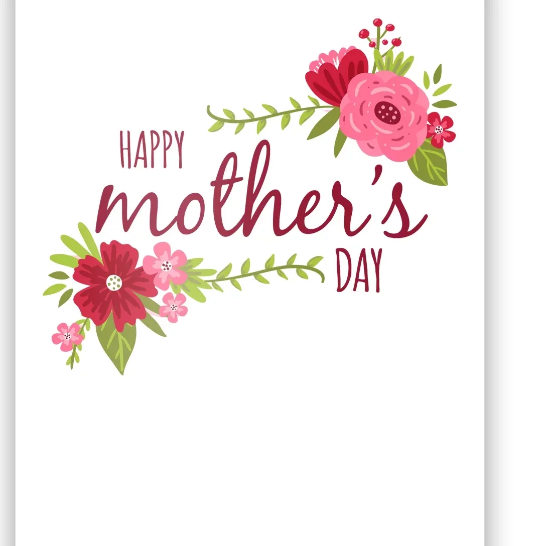 Happy Mother's Day Flower Poster