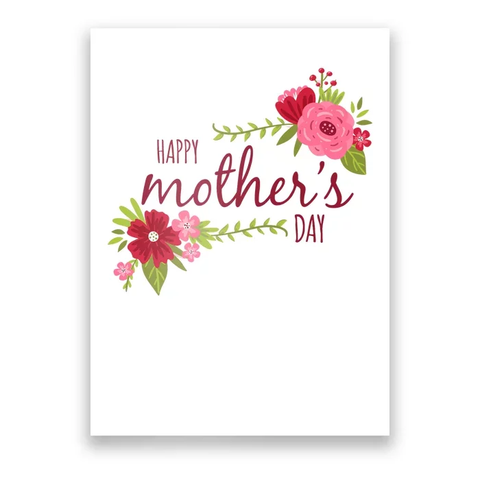 Happy Mother's Day Flower Poster