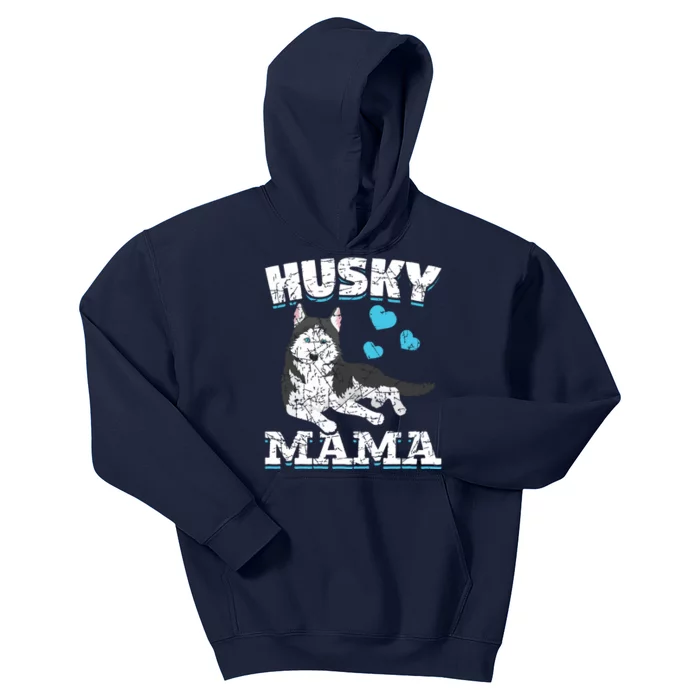 Husky Mama Dog Lover Animal Pet Mom Mama Siberian Husky Kids Hoodie