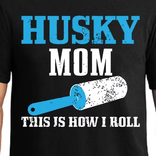 Husky Mom Dog Hair Funny Siberian Husky Mama Pajama Set