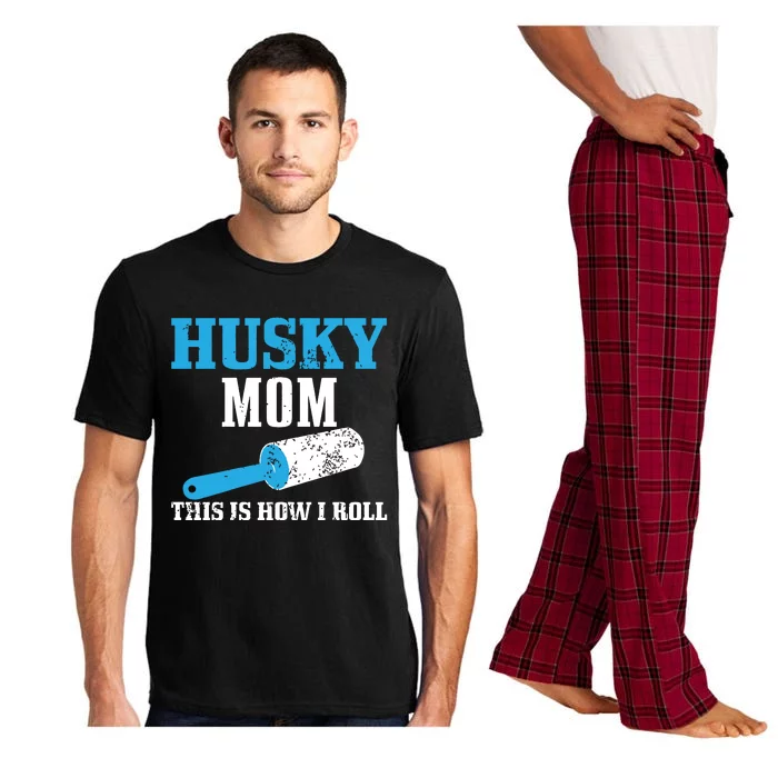 Husky Mom Dog Hair Funny Siberian Husky Mama Pajama Set