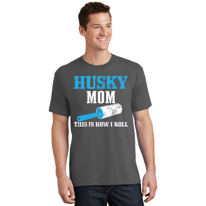 Husky Mom Dog Hair Funny Siberian Husky Mama T-Shirt