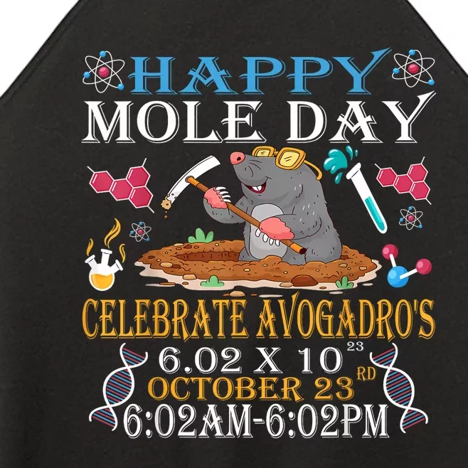 Happy Mole Day Celebrate AvogadroS Mole 6.02 X 10 October Women’s Perfect Tri Rocker Tank