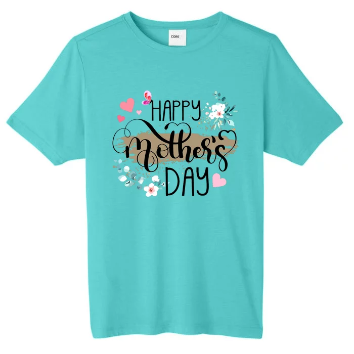 Happy Mothers Day 2024 Cute Floral For Women Mom Grandma ChromaSoft Performance T-Shirt