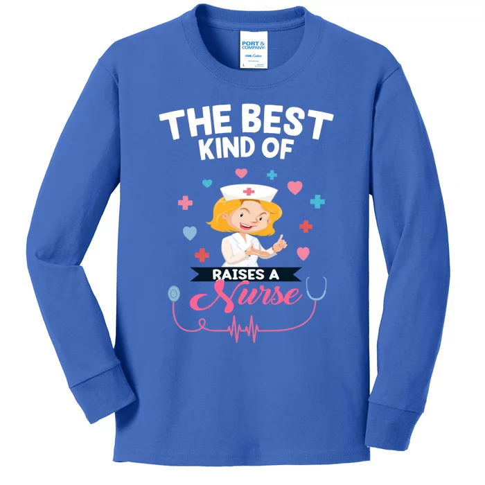 Happy Mothers Day To My Favourite Nurse Cute Funny Nurse Mom Gift Kids Long Sleeve Shirt