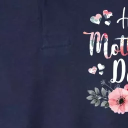 Happy Mother's Day Floral Cute Gift For Mom Softstyle Adult Sport Polo