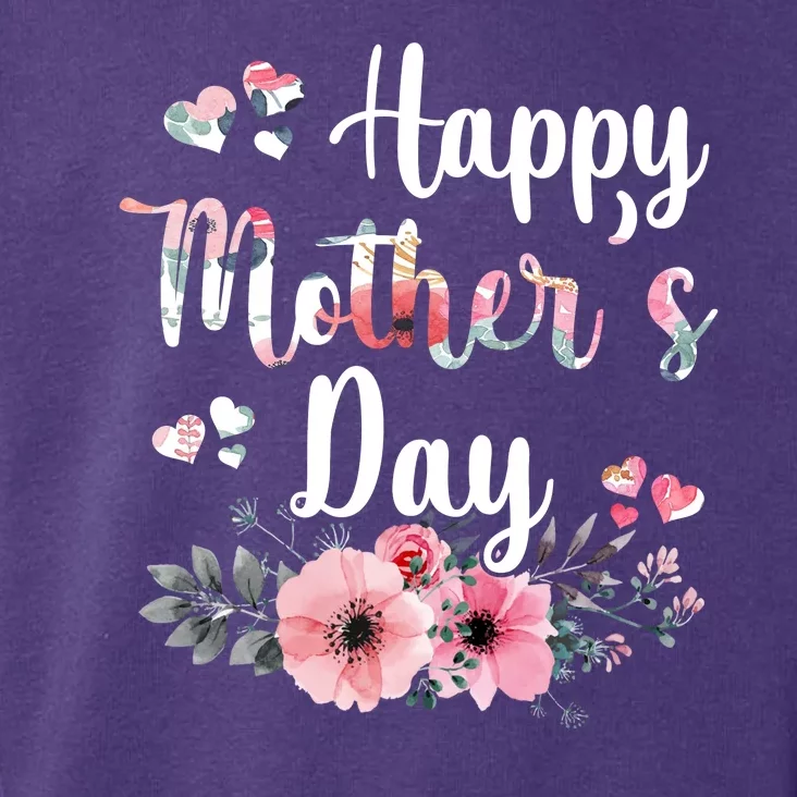 Happy Mother's Day Floral Cute Gift For Mom Toddler Hoodie