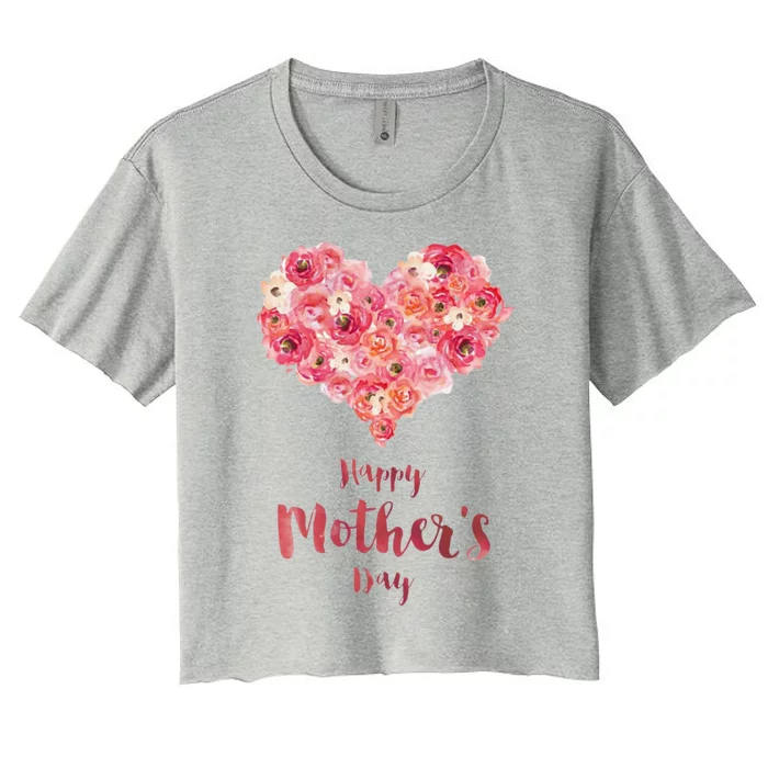 Happy MotherS Day Gift Women's Crop Top Tee