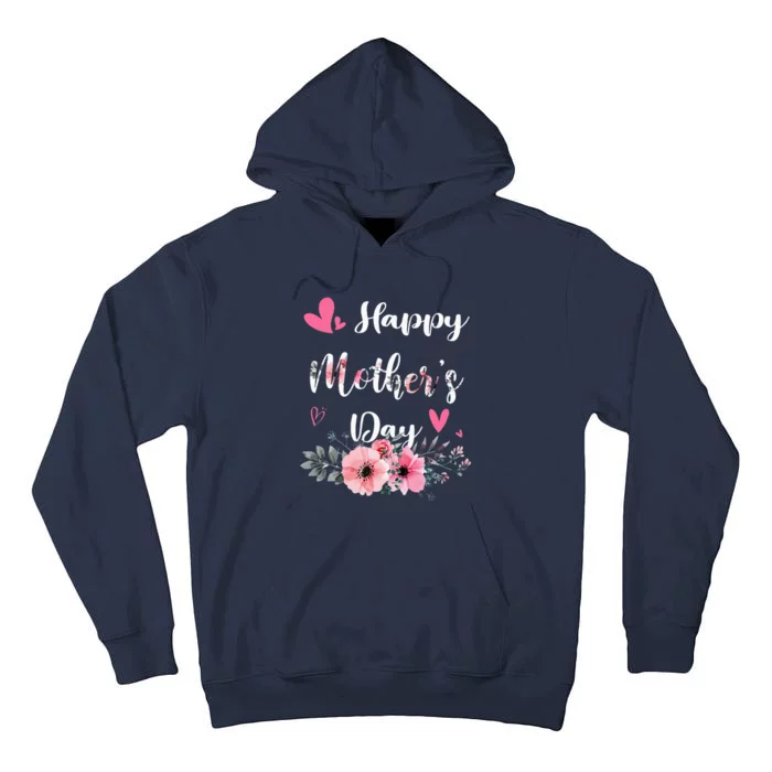 Happy MotherS Day 2024 Cute Floral Grandma Tall Hoodie