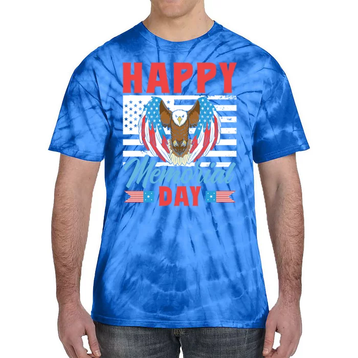 Happy Memorial Day Remembrance Military Veteran Combat Cool Gift Tie-Dye T-Shirt