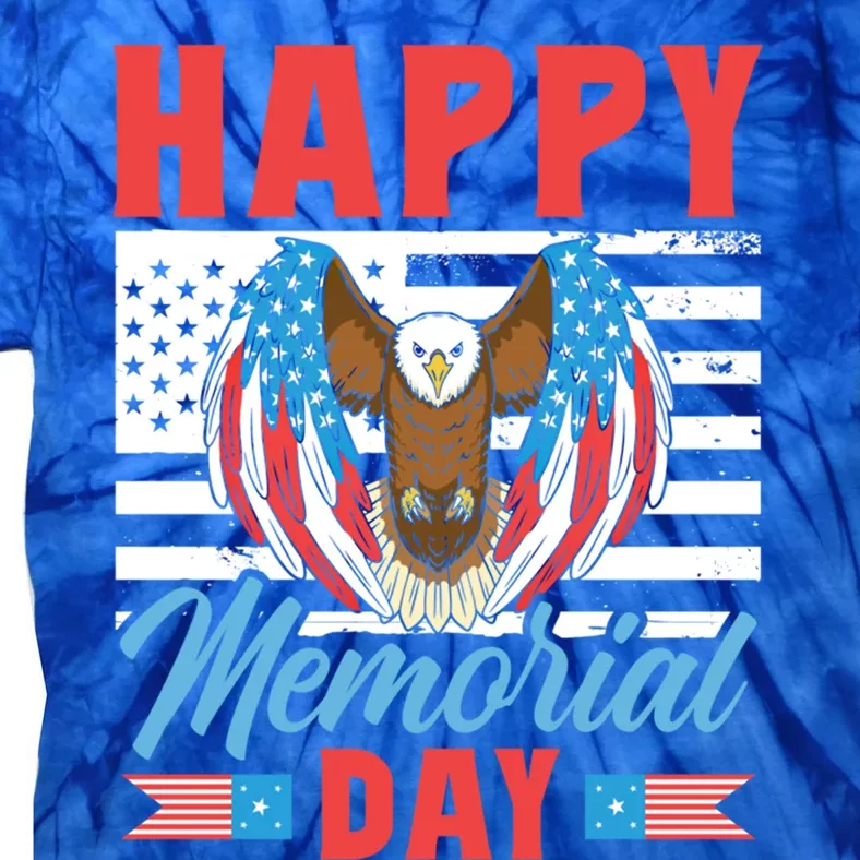 Happy Memorial Day Remembrance Military Veteran Combat Cool Gift Tie-Dye T-Shirt