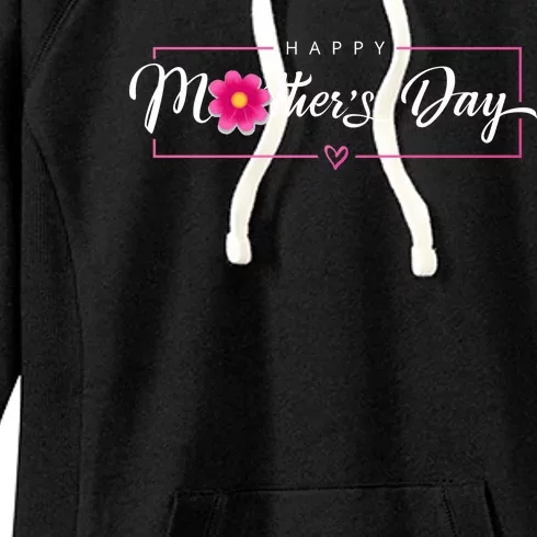 Happy Mothers Day Flower Gift Women's Fleece Hoodie