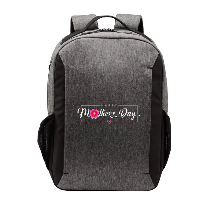 Happy Mothers Day Flower Gift Vector Backpack