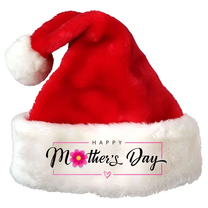 Happy Mothers Day Flower Gift Premium Christmas Santa Hat