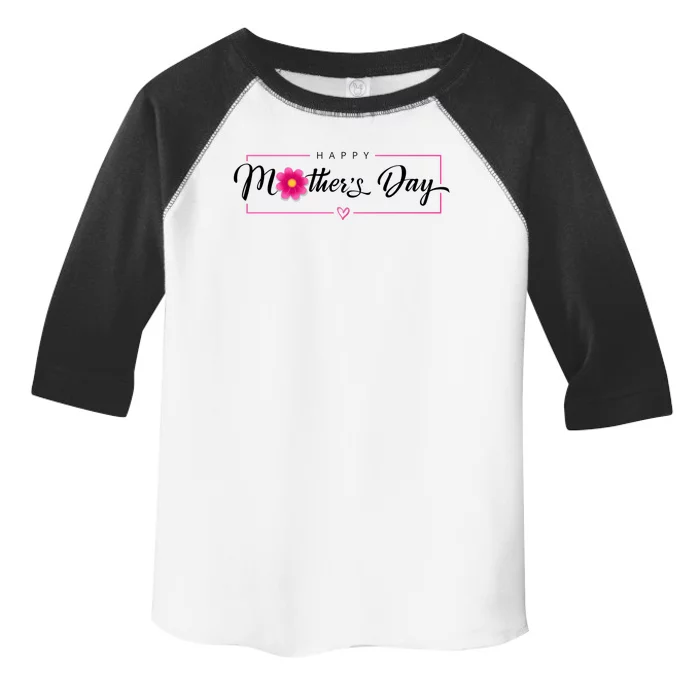 Happy Mothers Day Flower Gift Toddler Fine Jersey T-Shirt