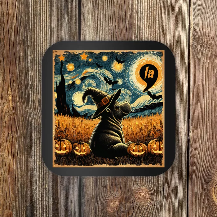 Halloween Moo Deng Witch Comma La Harris Coaster