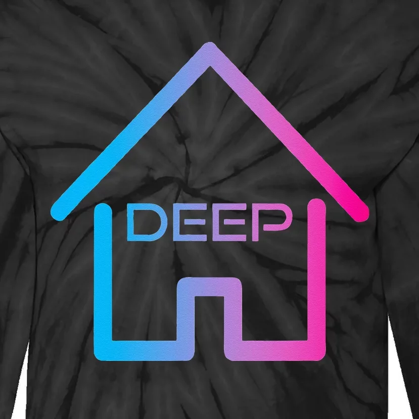 House Music Deep House EDM Rave Festival Tie-Dye Long Sleeve Shirt