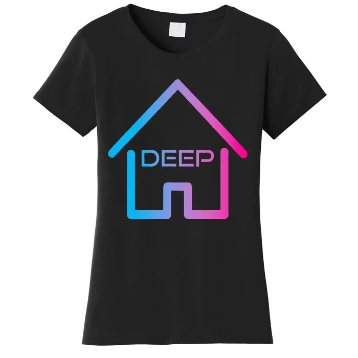 House Music Deep House EDM Rave Festival Women's T-Shirt