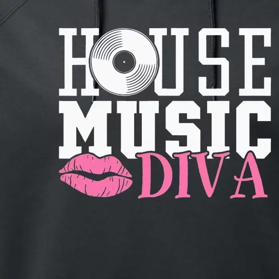 House Music Diva DJ EDM Rave Music Festival Performance Fleece Hoodie