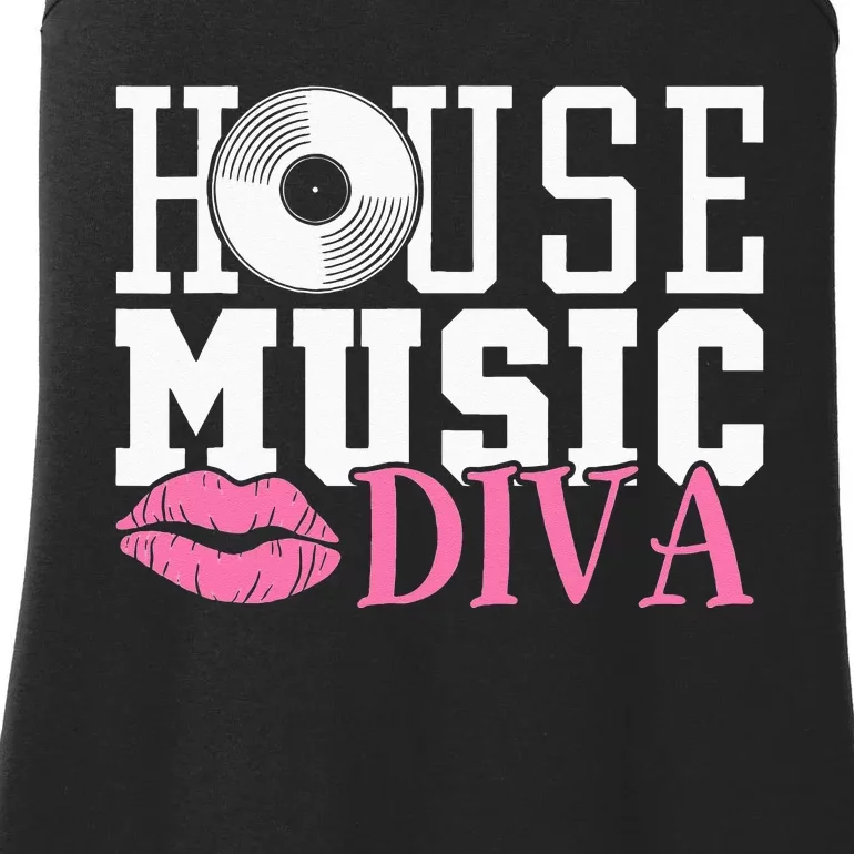 House Music Diva DJ EDM Rave Music Festival Ladies Essential Tank