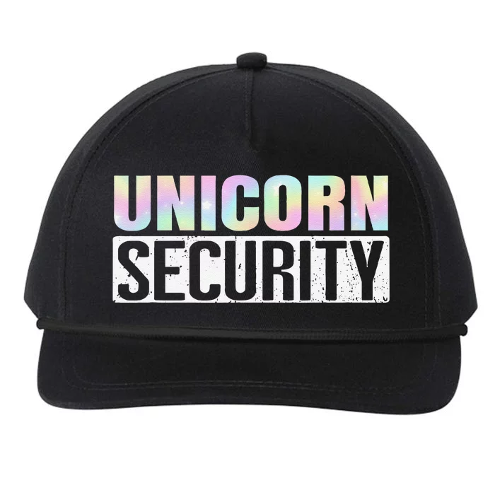 Halloween Mom Dad Daughter Unicorn Security Snapback Five-Panel Rope Hat