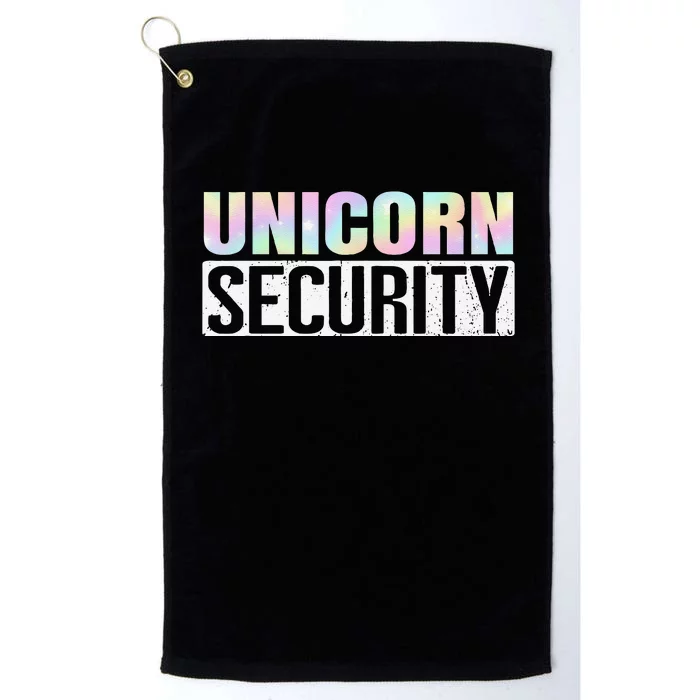 Halloween Mom Dad Daughter Unicorn Security Platinum Collection Golf Towel