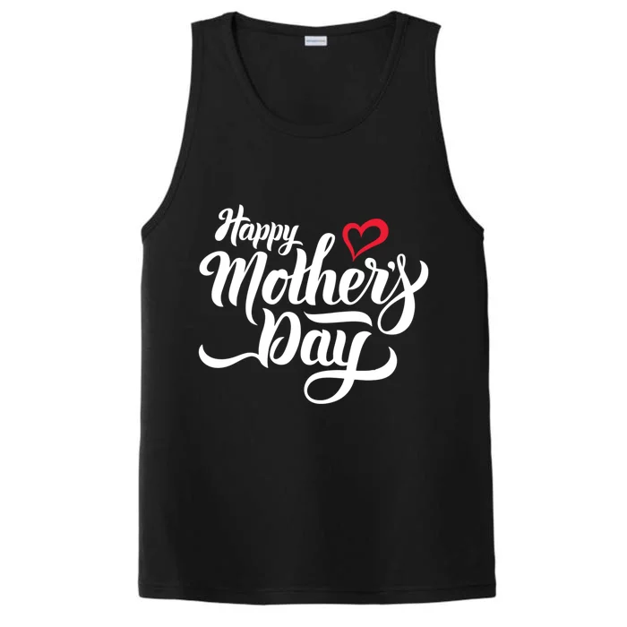 Happy Mother's Day Heart Gift Performance Tank