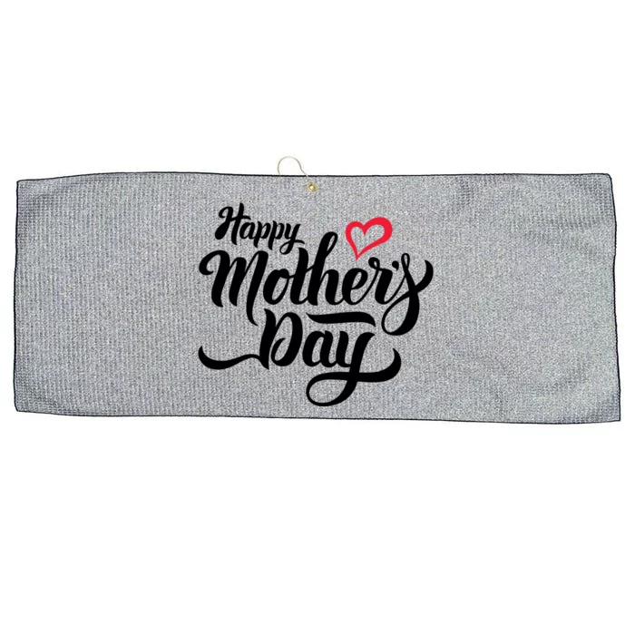 Happy Mother's Day Heart Gift Large Microfiber Waffle Golf Towel