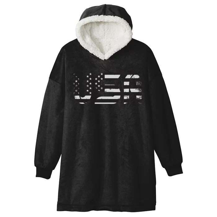 Happy Memorial Day Hooded Wearable Blanket