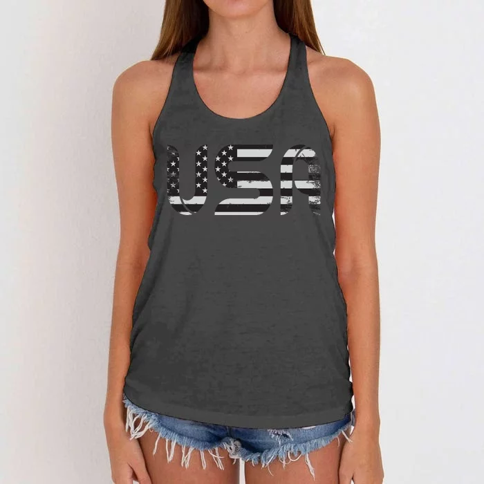 Happy Memorial Day Women's Knotted Racerback Tank