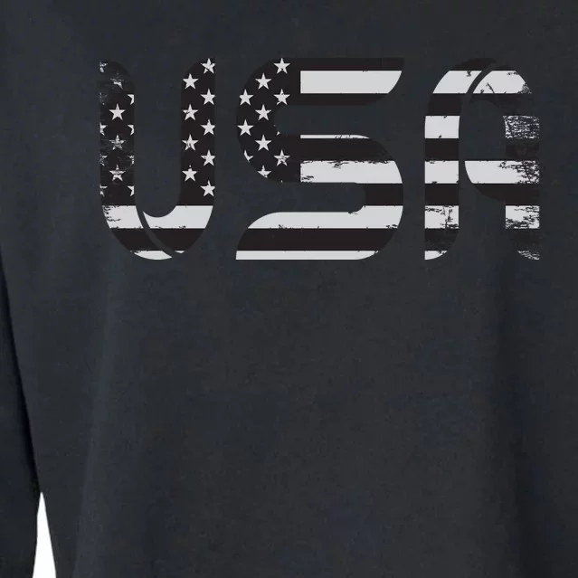 Happy Memorial Day Cropped Pullover Crew