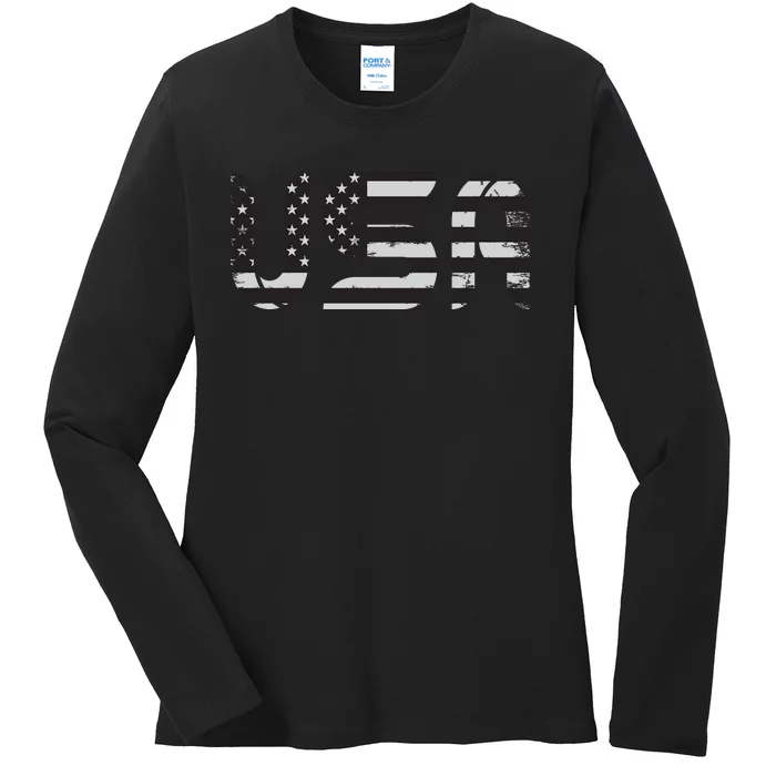 Happy Memorial Day Ladies Long Sleeve Shirt