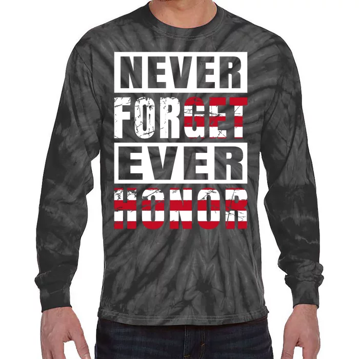 Happy Memorial Day Tie-Dye Long Sleeve Shirt