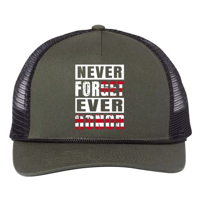 Happy Memorial Day Retro Rope Trucker Hat Cap