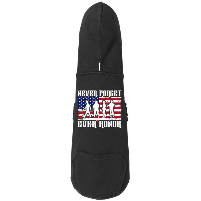 Happy Memorial Day Doggie 3-End Fleece Hoodie