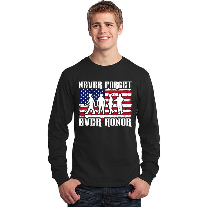 Happy Memorial Day Tall Long Sleeve T-Shirt