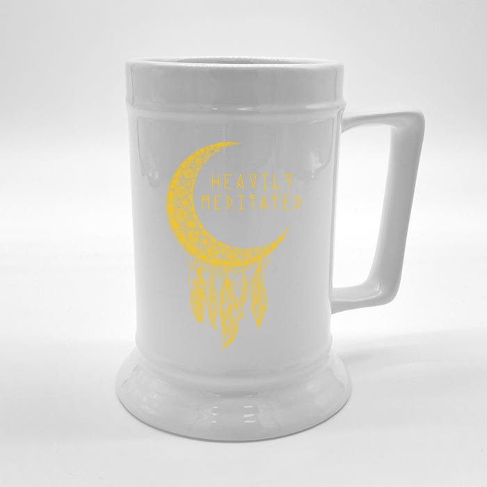 Heavily Meditated Dream Catcher Gift Front & Back Beer Stein