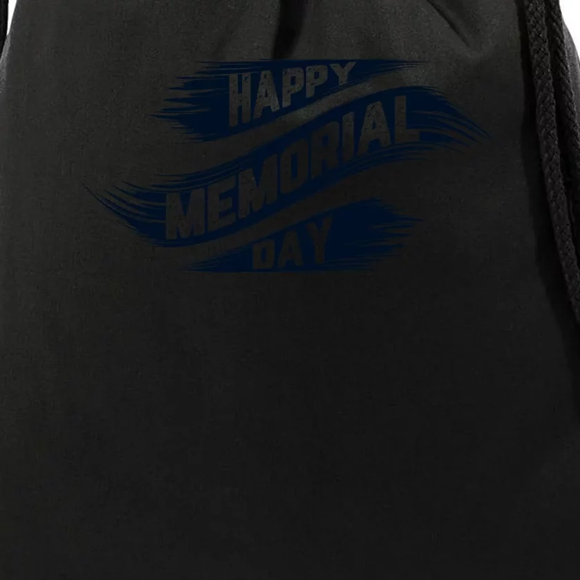 Happy Memorial Day Drawstring Bag