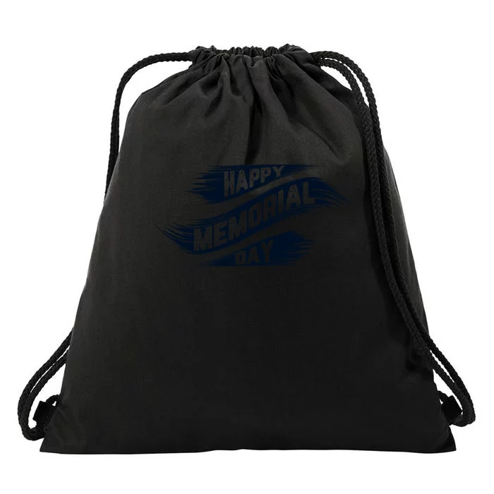 Happy Memorial Day Drawstring Bag