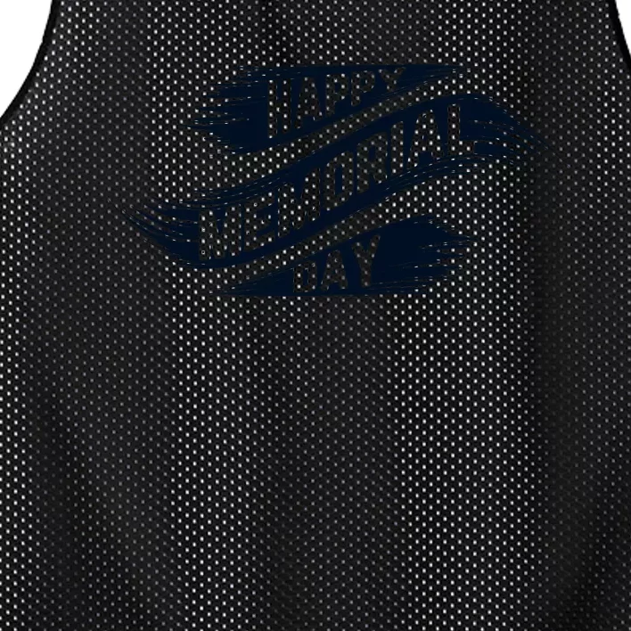 Happy Memorial Day Mesh Reversible Basketball Jersey Tank